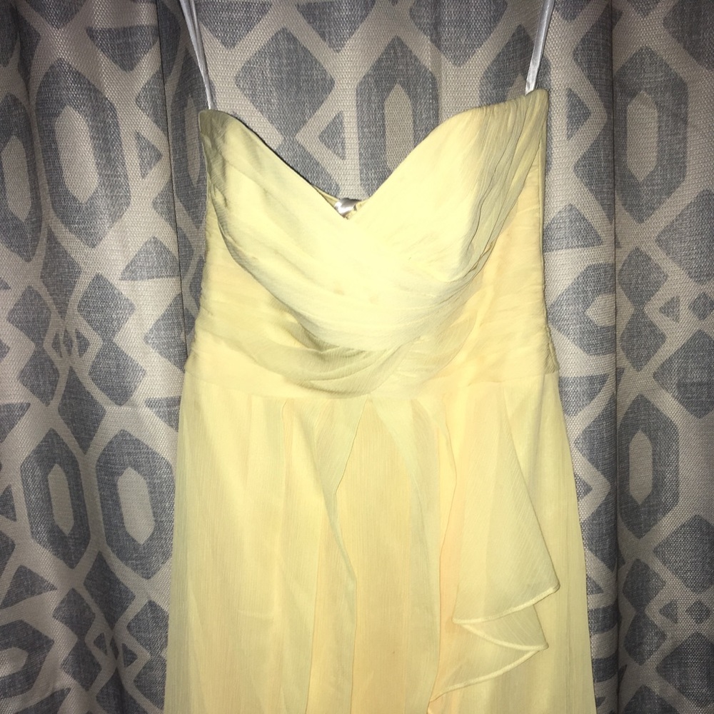 David’s bridal yellow bridesmaid dress